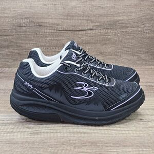 Gdefy Gravity Defyer Women's Size 10.5 Black Gray Sneakers (TB9024FLP-W)